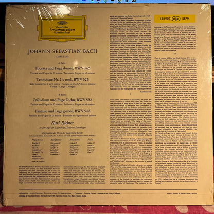 Johann Sebastian Bach - Toccata Und Fuge d-moll, BWV 565 · Triosonate Nr. 2 c-moll, BWV 526 · Präludium Und Fuge D-dur, BWV 532 · Fantasie Und Fuge g-moll, BWV 542 *SHRINK/GERMANY* | Near Mint (NM) Near Mint (NM) - CLASSICAL / USED *NEAR MINT*