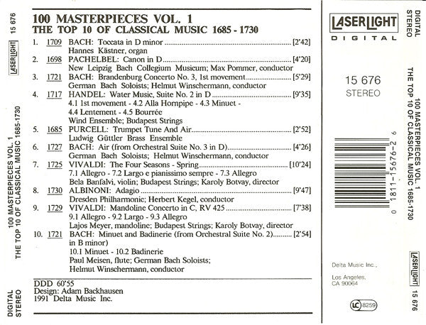 Various - The Top 100 Masterpieces Of Classical Music: 1685-1928 *10XCD BOX* | Near Mint (NM) Near Mint (NM) - CLASSICAL / USED *NEAR MINT*