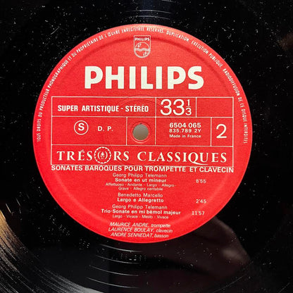 Maurice André - Sonates Baroques Pour Trompette Et Clavecin (VINYL) | Near Mint (NM) Near Mint (NM) - CLASSICAL / USED *NEAR MINT*