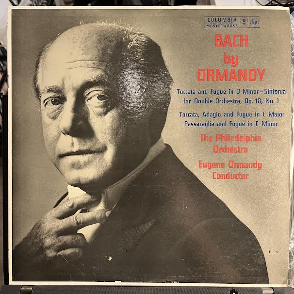 Bach By Ormandy (VINYL) | Near Mint (NM or M-) Near Mint (NM or M-) - CLASSICAL / USED *NEAR MINT*