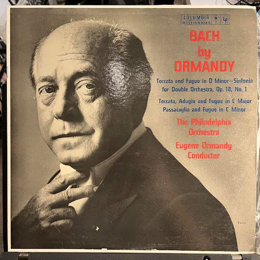 Bach By Ormandy (VINYL) | Near Mint (NM or M-) Near Mint (NM or M-) - CLASSICAL / USED *NEAR MINT*
