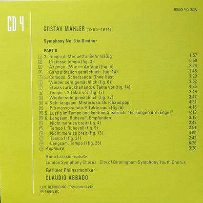 Gustav Mahler - Mahler - Abbado (CD BOXSET Deutsche Grammophon ‎– 00289 479 3204, Deutsche Grammophon ‎– 479 3204, Universal ‎– 479 3204) | NEW Near Mint (NM) Near Mint (NM) - CLASSICAL / USED *NEAR MINT*