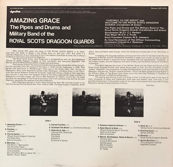 The Pipes And Drums Of The Royal Scots Dragoon Gua - Amazing Grace | Near Mint (NM) Excellent (EX) - CLASSICAL / USED *NEAR MINT*