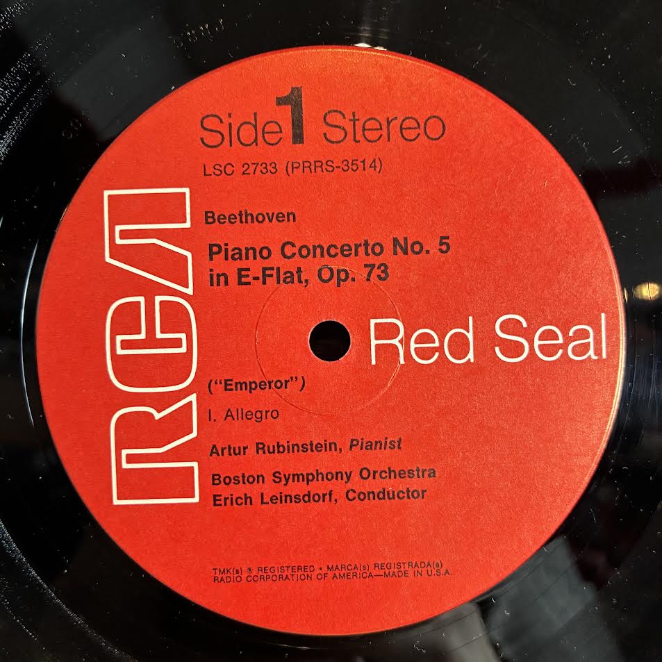 "Emperor" Concerto (VINYL) | Near Mint (NM or M-) Excellent+ (EX+) - CLASSICAL / USED *NEAR MINT*
