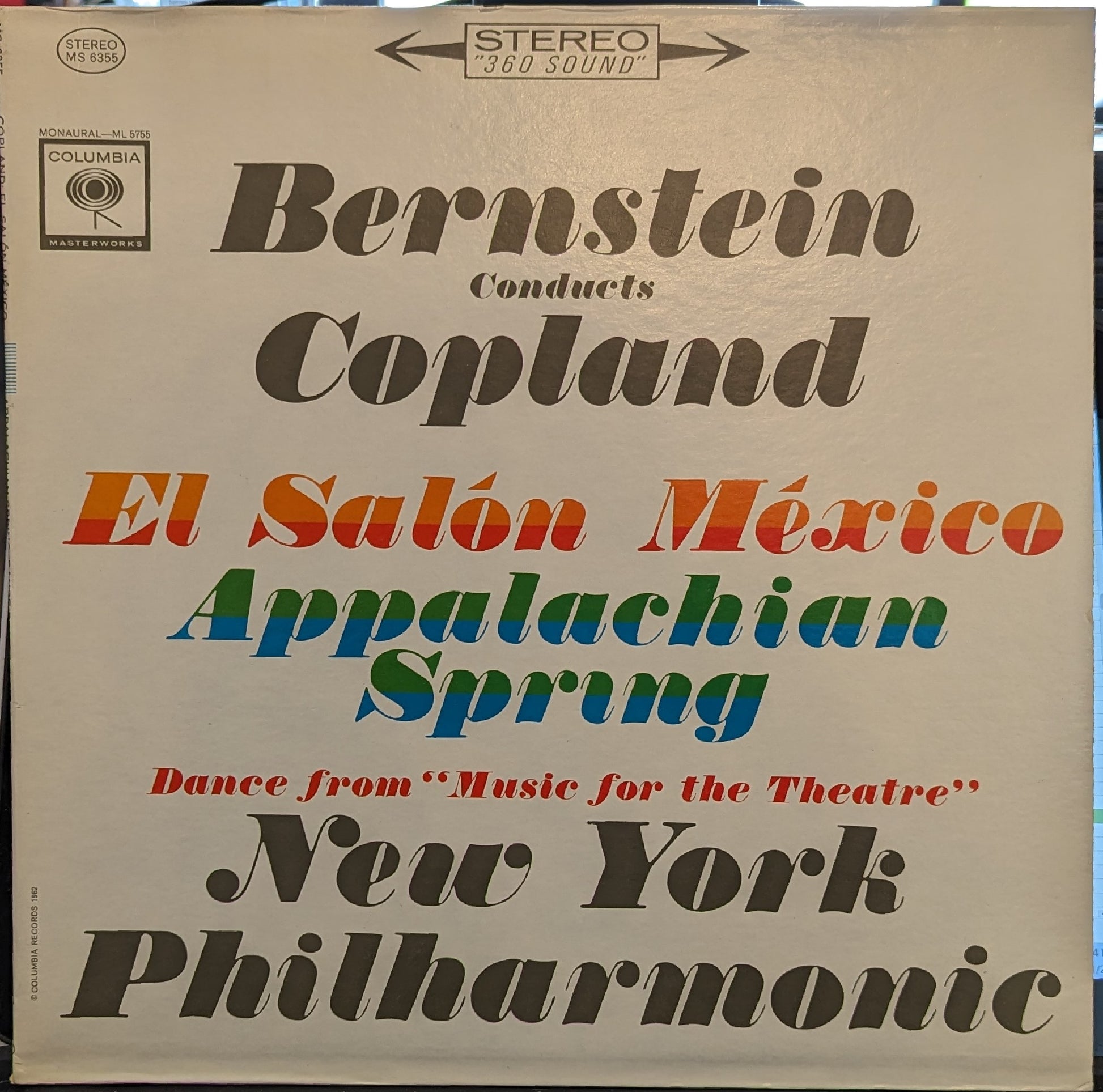 Leonard Bernstein - El Salón México / Appalachian Spring / Dance From "Music For The Theatre" *STEREO* | Near Mint (NM) Near Mint (NM) - CLASSICAL / USED *NEAR MINT*