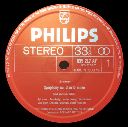 Sinfonie Nr. 3 D-Moll (VINYL) | Near Mint (NM or M-) Near Mint (NM or M-) - CLASSICAL / USED *NEAR MINT*