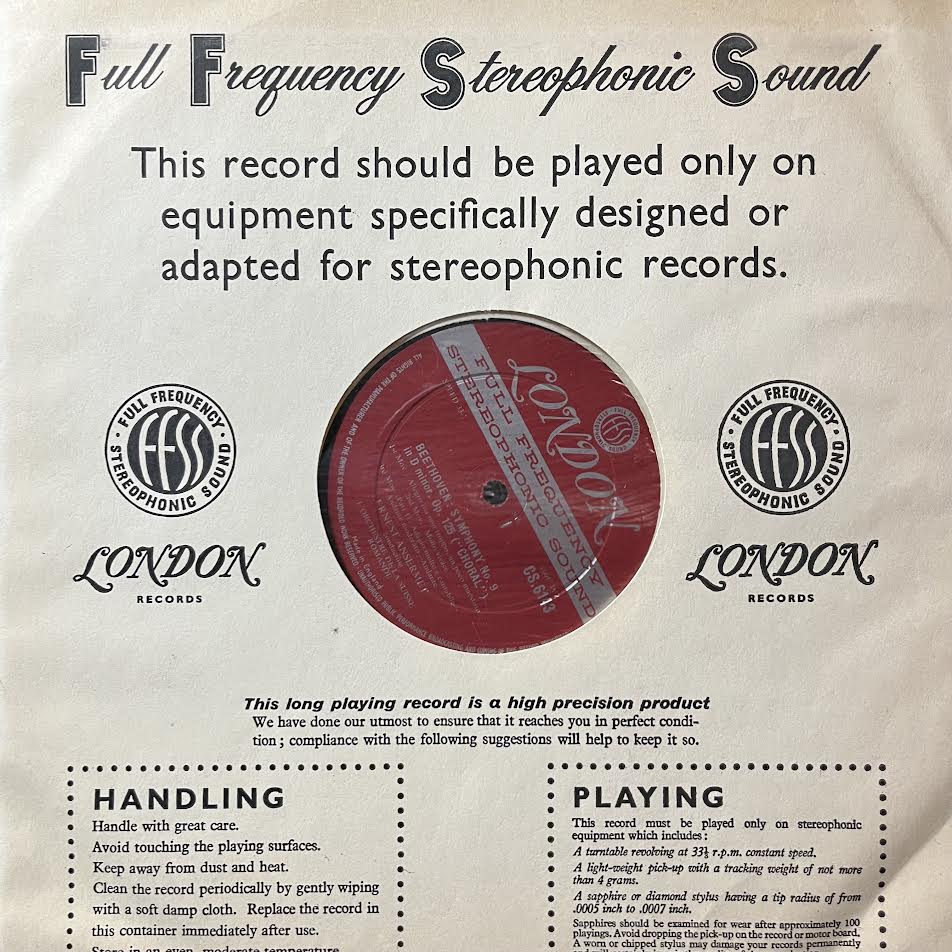 Beethoven Ninth (VINYL) | Near Mint (NM) Near Mint (NM) - CLASSICAL / USED *NEAR MINT*