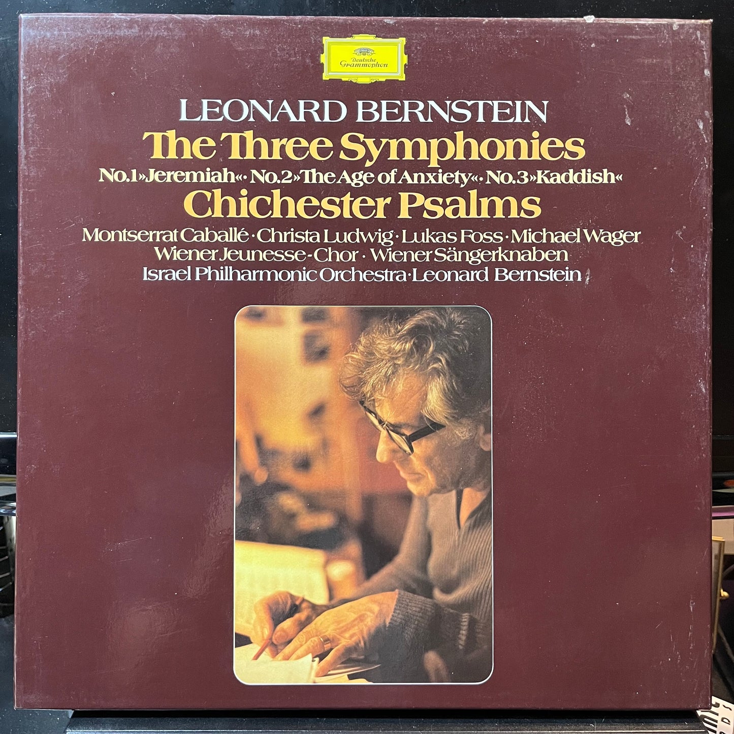 Leonard Bernstein - The Three Symphonies - Chichester Psalms (3xVINYL BOX) | Near Mint (NM) Excellent+ (EX+) - CLASSICAL / USED *NEAR MINT*