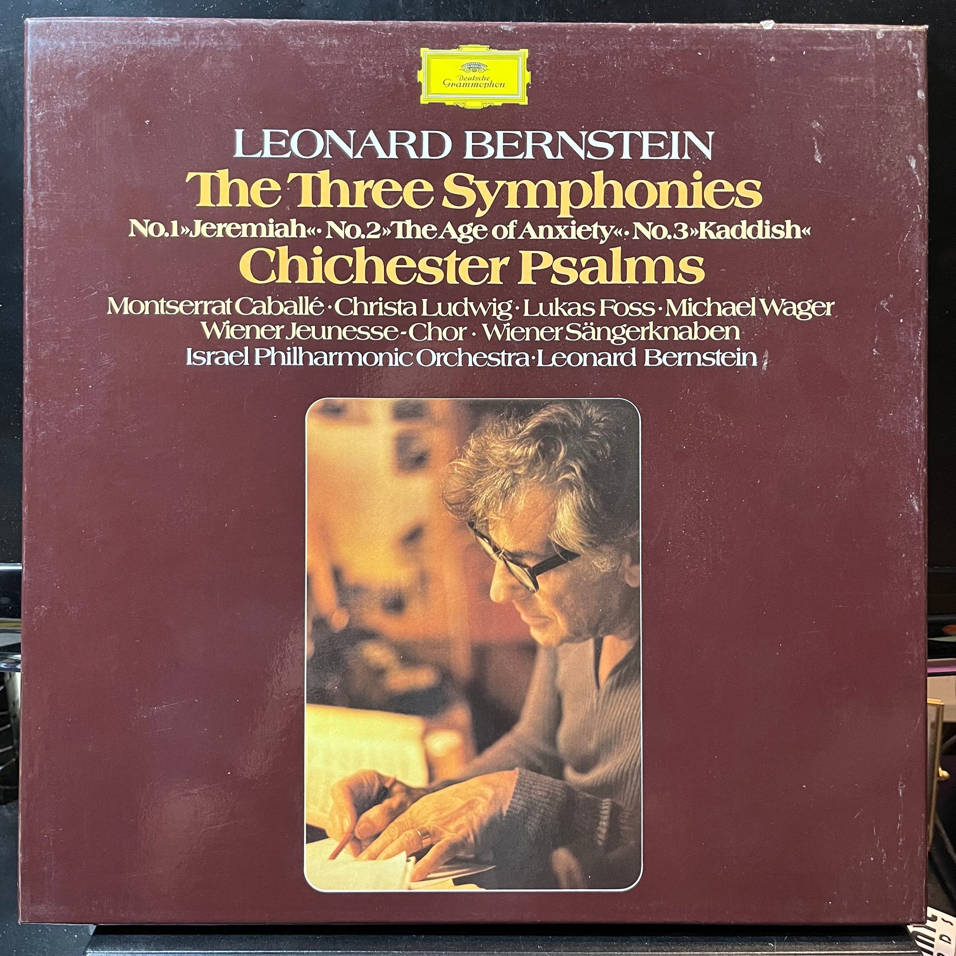 Leonard Bernstein - The Three Symphonies - Chichester Psalms (3xVINYL BOX) | Near Mint (NM) Excellent+ (EX+) - CLASSICAL / USED *NEAR MINT*