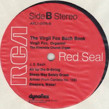 Virgil Fox - The Virgil Fox Bach Book | Near Mint (NM) Near Mint (NM) - CLASSICAL / USED *NEAR MINT*