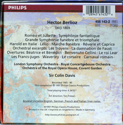 Hector Berlioz - Complete Orchestral Works · Sämtliche Orchesterwerke · L'œuvre Pour Orchestre (CD BOXSET Philips ‎– 456 143-2) | USED Near Mint (NM) Excellent+ (EX+) - CLASSICAL / USED *NEAR MINT*