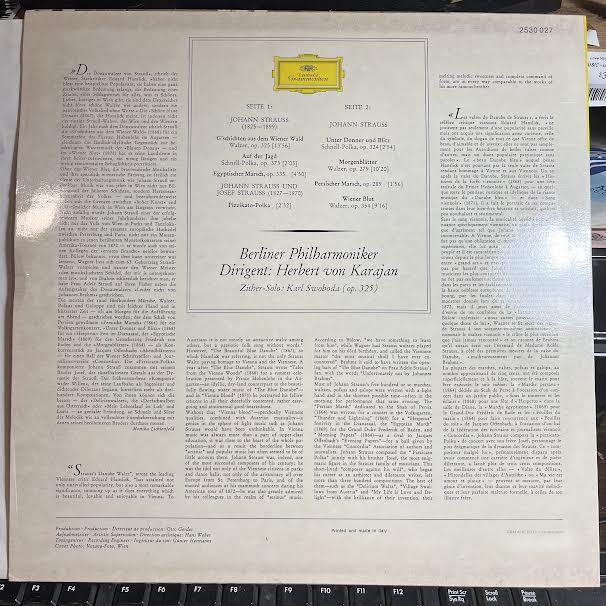 Walzer - Polkas - Märsche (VINYL) | Near Mint (NM or M-) Near Mint (NM or M-) - CLASSICAL / USED *NEAR MINT*