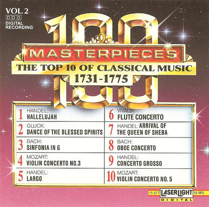 Various - The Top 100 Masterpieces Of Classical Music: 1685-1928 *10XCD BOX* | Near Mint (NM) Near Mint (NM) - CLASSICAL / USED *NEAR MINT*