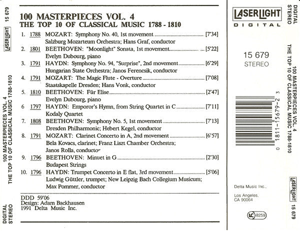 Various - The Top 100 Masterpieces Of Classical Music: 1685-1928 *10XCD BOX* | Near Mint (NM) Near Mint (NM) - CLASSICAL / USED *NEAR MINT*