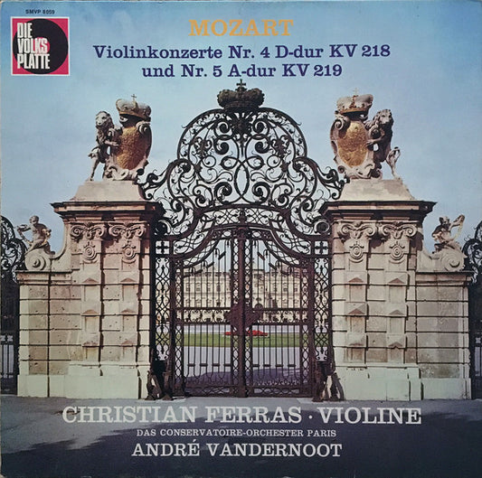 Wolfgang Amadeus Mozart - Violinkonzerte Nr. 4 D-Dur KV 218 Und Nr.5 A-Dur KV 219 *GERMANY* | Near Mint (NM) Excellent (EX) - CLASSICAL / USED *NEAR MINT*