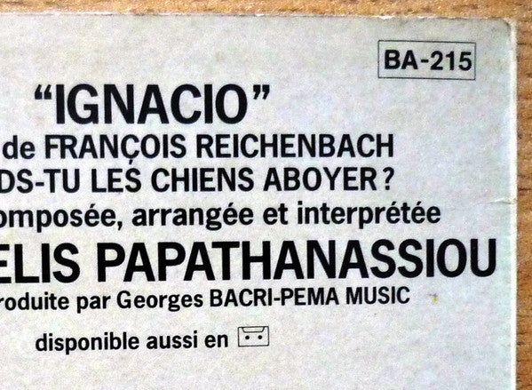 Evangelos Papathanassiou Ignacio *FRANCE* LP Near Mint (NM or M-) Near Mint (NM or M-)