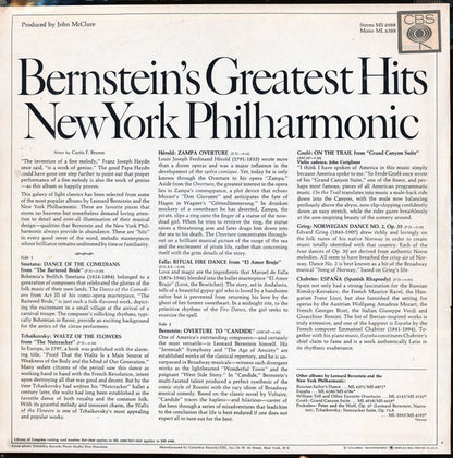 Leonard Bernstein - Bernstein's Greatest *360 SOUND* Hits New York Philharmonic | Near Mint (NM) Very Good Plus (VG+) - CLASSICAL / USED *NEAR MINT*