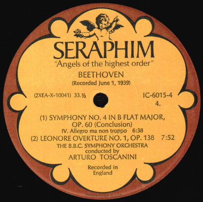 Arturo Toscanini - Beethoven: Symphonies Nos. 1, 4 & 6 ("Pastorale") *BOX* | Near Mint (NM) Excellent (EX) - CLASSICAL / USED *NEAR MINT*