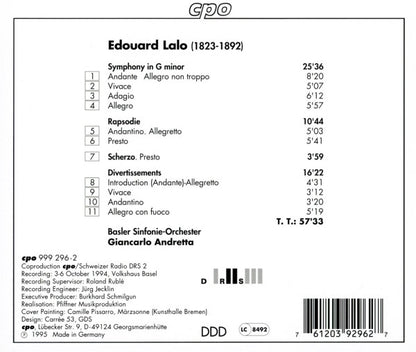 Symphony In G Minor · Rhapsody · Scherzo · Divertimento (CD) | Near Mint (NM) Near Mint (NM) - CLASSICAL / USED *NEAR MINT*