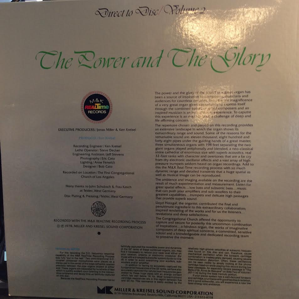 The Power And The Glory Volume 2 (VINYL) | Near Mint (NM) Near Mint (NM or M-) - CLASSICAL / USED *NEAR MINT*