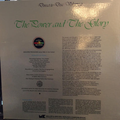 The Power And The Glory Volume 2 (VINYL) | Near Mint (NM) Near Mint (NM or M-) - CLASSICAL / USED *NEAR MINT*
