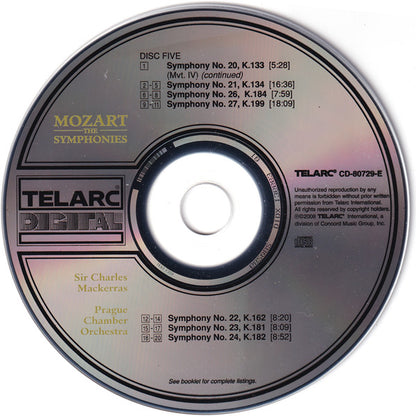 Wolfgang Amadeus Mozart - The Symphonies (10x CD Telarc ‎– CD 80729) | USED Near Mint (NM or M-) Near Mint (NM) - CLASSICAL / USED *NEAR MINT*