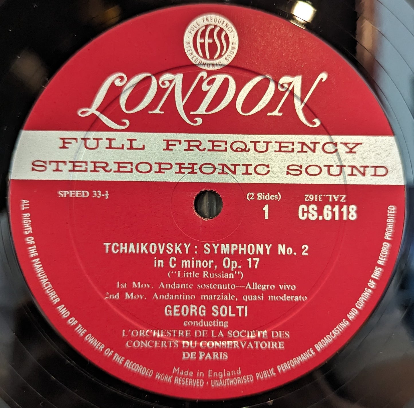 Pyotr Ilyich Tchaikovsky - Symphony No. 2 In C Minor, Opus 17 ("Little Russian") | Near Mint (NM) Near Mint (NM) - CLASSICAL / USED *NEAR MINT*