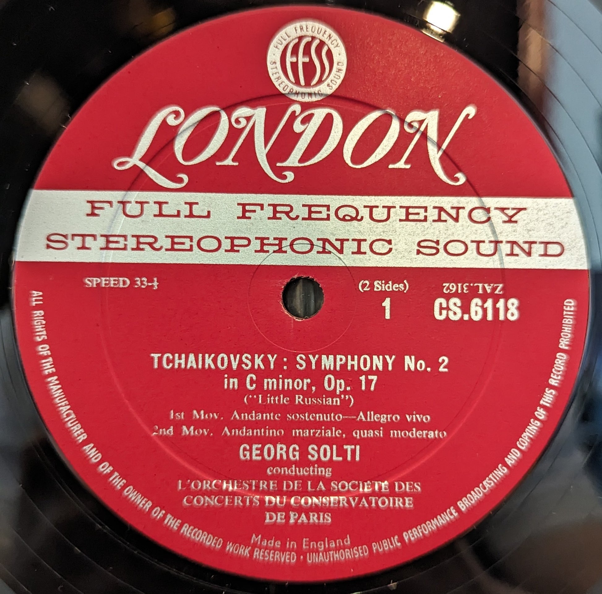 Pyotr Ilyich Tchaikovsky - Symphony No. 2 In C Minor, Opus 17 ("Little Russian") | Near Mint (NM) Near Mint (NM) - CLASSICAL / USED *NEAR MINT*