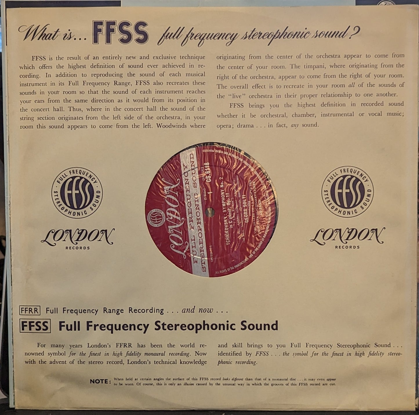 Pyotr Ilyich Tchaikovsky - Symphony No. 2 In C Minor, Opus 17 ("Little Russian") | Near Mint (NM) Near Mint (NM) - CLASSICAL / USED *NEAR MINT*