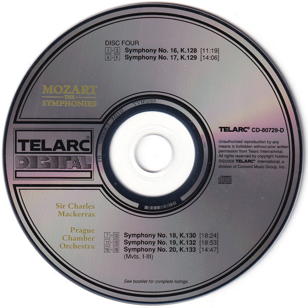Wolfgang Amadeus Mozart - The Symphonies (10x CD Telarc ‎– CD 80729) | USED Near Mint (NM or M-) Near Mint (NM) - CLASSICAL / USED *NEAR MINT*