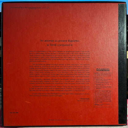 Giuseppe Verdi - Rigoletto *2XLP BOX* | Near Mint (NM) Near Mint (NM) - CLASSICAL / USED *NEAR MINT*
