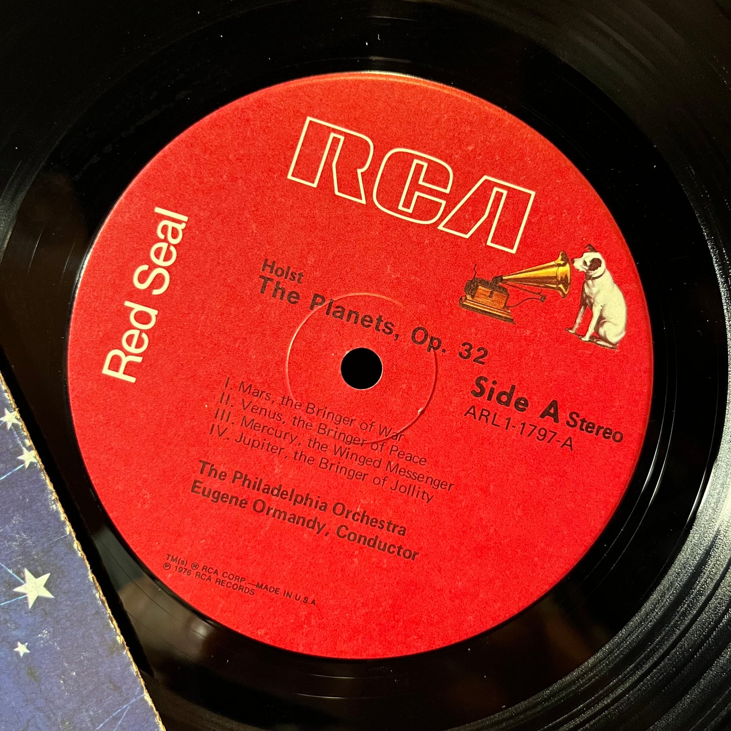 Gustav Holst - Eugene Ormandy, The Philadelphia Or - The Planets (VINYL LP RCA RED SEAL ARLI-1797 1976) | Near Mint (NM or M-) Near Mint (NM) - CLASSICAL / USED *NEAR MINT*