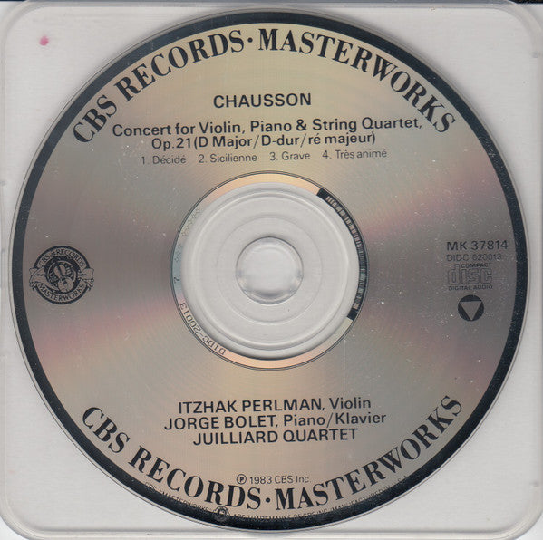 Concert For Violin, Piano And String Quartet (CD) | Near Mint (NM) Near Mint (NM) - CLASSICAL / USED *NEAR MINT*