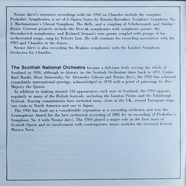 Symphony No. 1 ' The Bells Of Zlonice' - The Hero's Song Symphonic Poem Op. 111 (CD) | Near Mint (NM) Near Mint (NM) - CLASSICAL / USED *NEAR MINT*