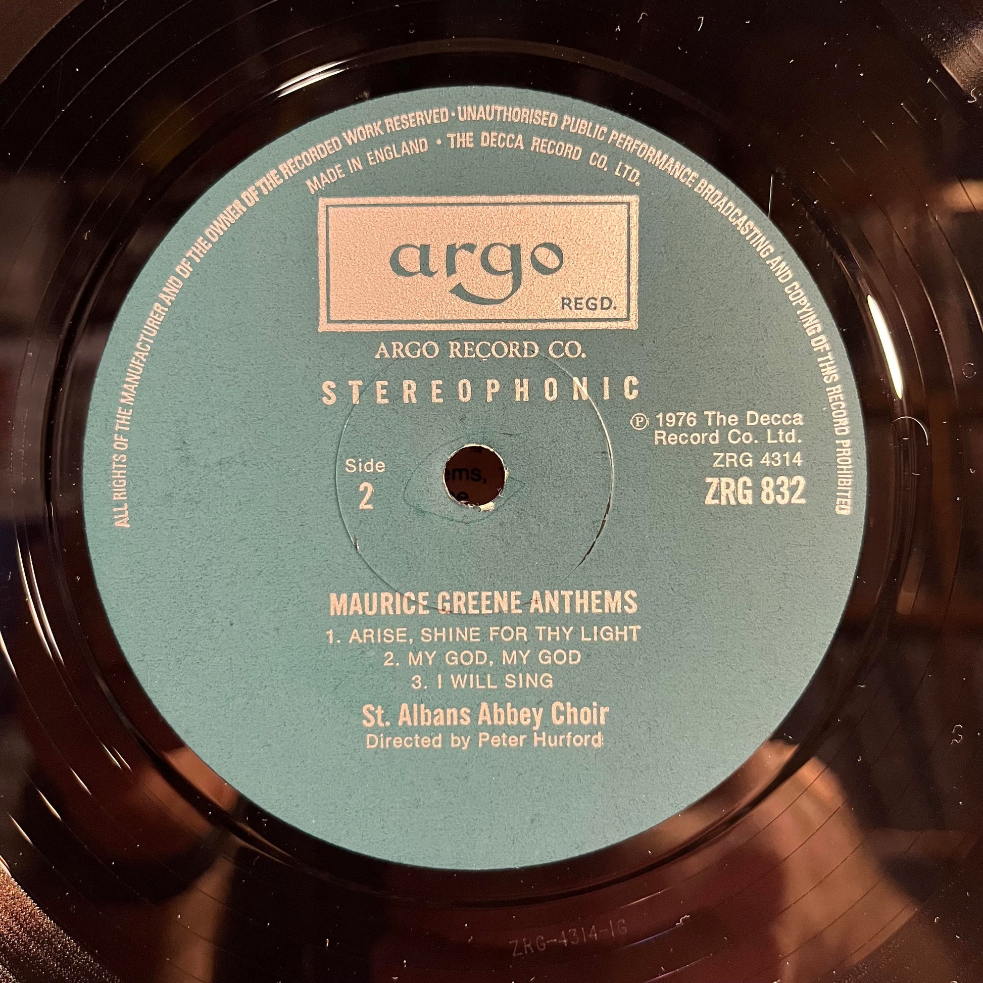 Maurice Greene (2) - Anthems *PROMO* | Near Mint (NM) Near Mint (NM) - CLASSICAL / USED *NEAR MINT*