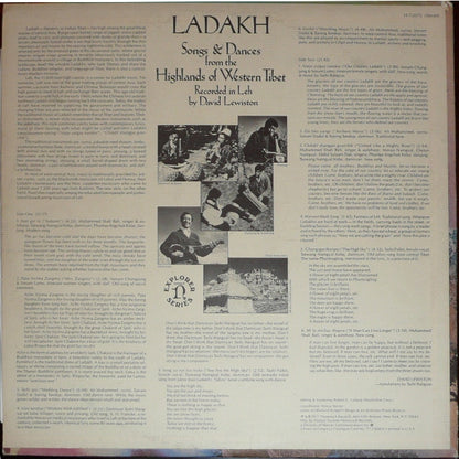 Ladakh - Songs & Dances From The Highlands Of Western Tibet (VINYL) | Near Mint (NM) Near Mint (NM) - CLASSICAL / USED *NEAR MINT*