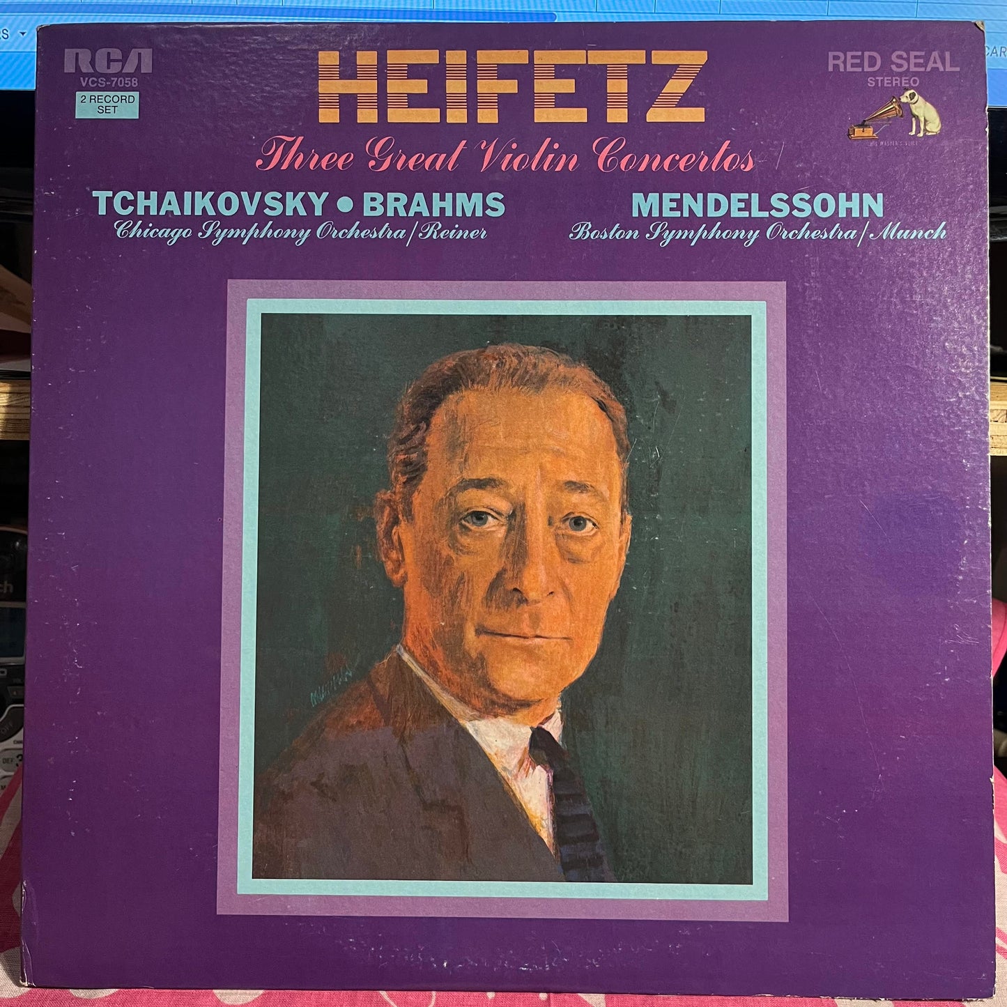 Jascha Heifetz - Three Great Violin Concertos | Near Mint (NM) Excellent (EX) - CLASSICAL / USED *NEAR MINT*