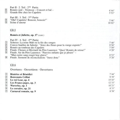 Hector Berlioz - Complete Orchestral Works · Sämtliche Orchesterwerke · L'œuvre Pour Orchestre (CD BOXSET Philips ‎– 456 143-2) | USED Near Mint (NM) Excellent+ (EX+) - CLASSICAL / USED *NEAR MINT*