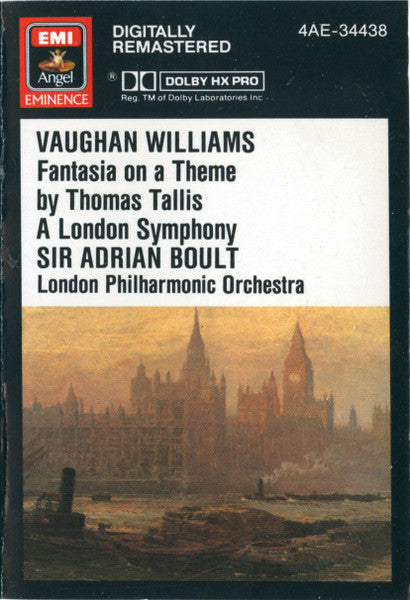 Fantasia On A Theme By Thomas Tallis • A London Symphony (Symphony No. 2) (CASS) | Near Mint (NM) Near Mint (NM) - CLASSICAL / USED *NEAR MINT*
