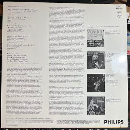 Die Vier Jahreszeiten = Le Quattro Stagioni (VINYL) | Near Mint (NM or M-) Excellent (EX) - CLASSICAL / USED *NEAR MINT*