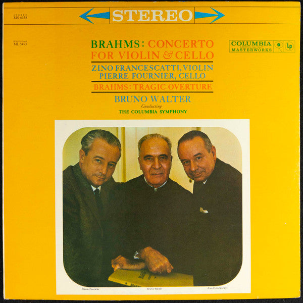 Concerto For Violin & Cello / Tragic Overture (VINYL) | Near Mint (NM) Excellent+ (EX+) - CLASSICAL / USED *NEAR MINT*