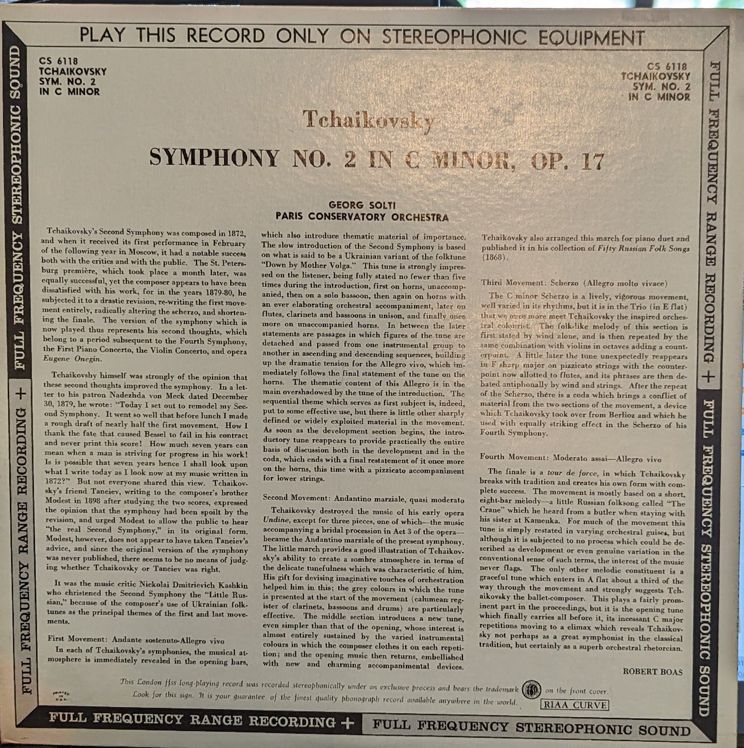 Symphony No. 2 In C Minor, Opus 17 ("Little Russian") | Near Mint (NM) Near Mint (NM)