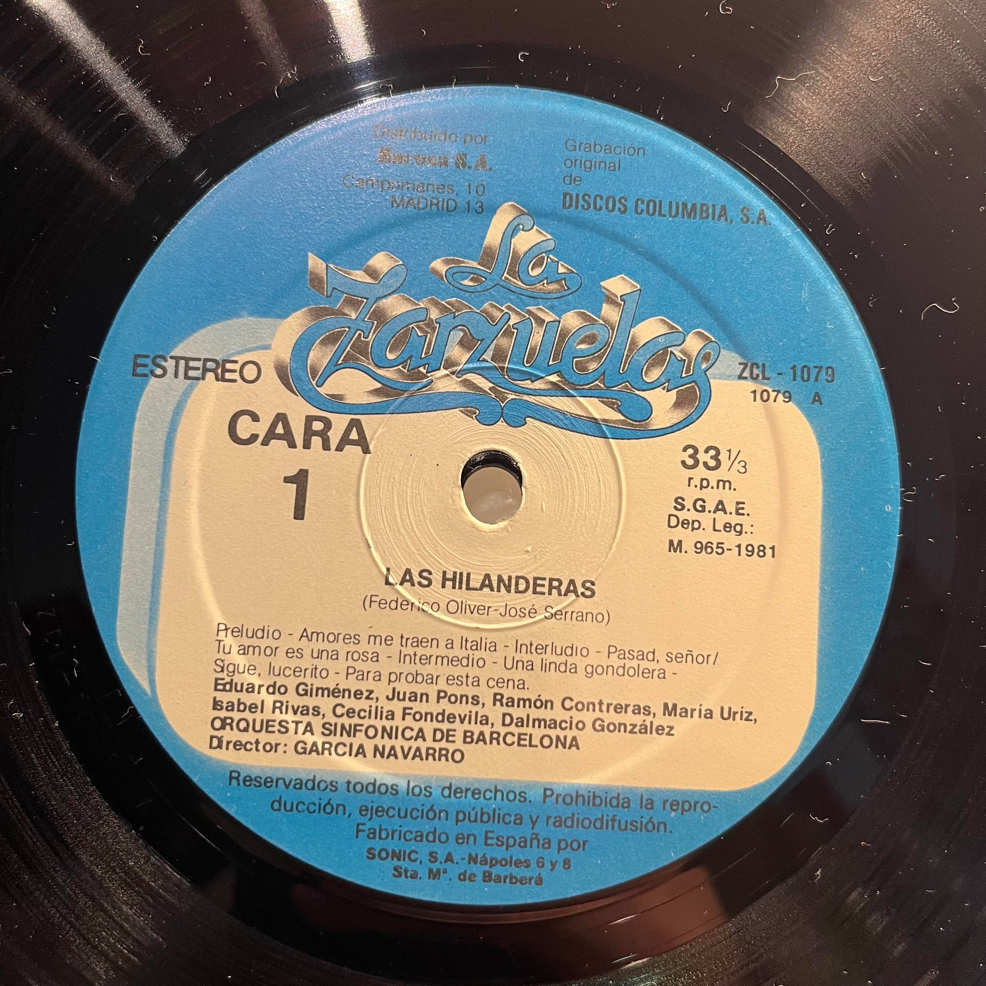 Federico Oliver - Las Hilanderas / El Mal de Amores *SPAIN* | Near Mint (NM) Excellent (EX) - CLASSICAL / USED *NEAR MINT*