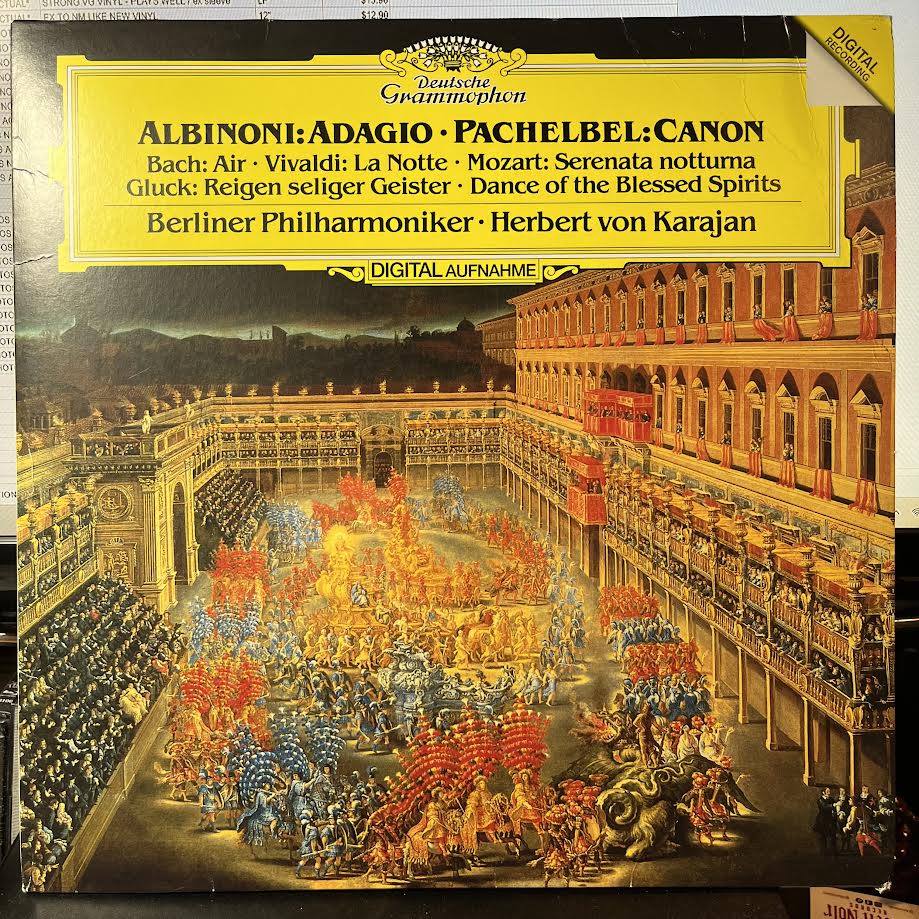 Albinoni: Adagio, Pachelbel: Canon (VINYL) | Near Mint (NM) Excellent+ (EX+) - CLASSICAL / USED *NEAR MINT*
