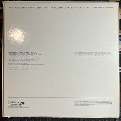 The Symphonies Vol. 5 (4xVINYL BOX) | Near Mint (NM or M-) Near Mint (NM or M-) - CLASSICAL / USED *NEAR MINT*