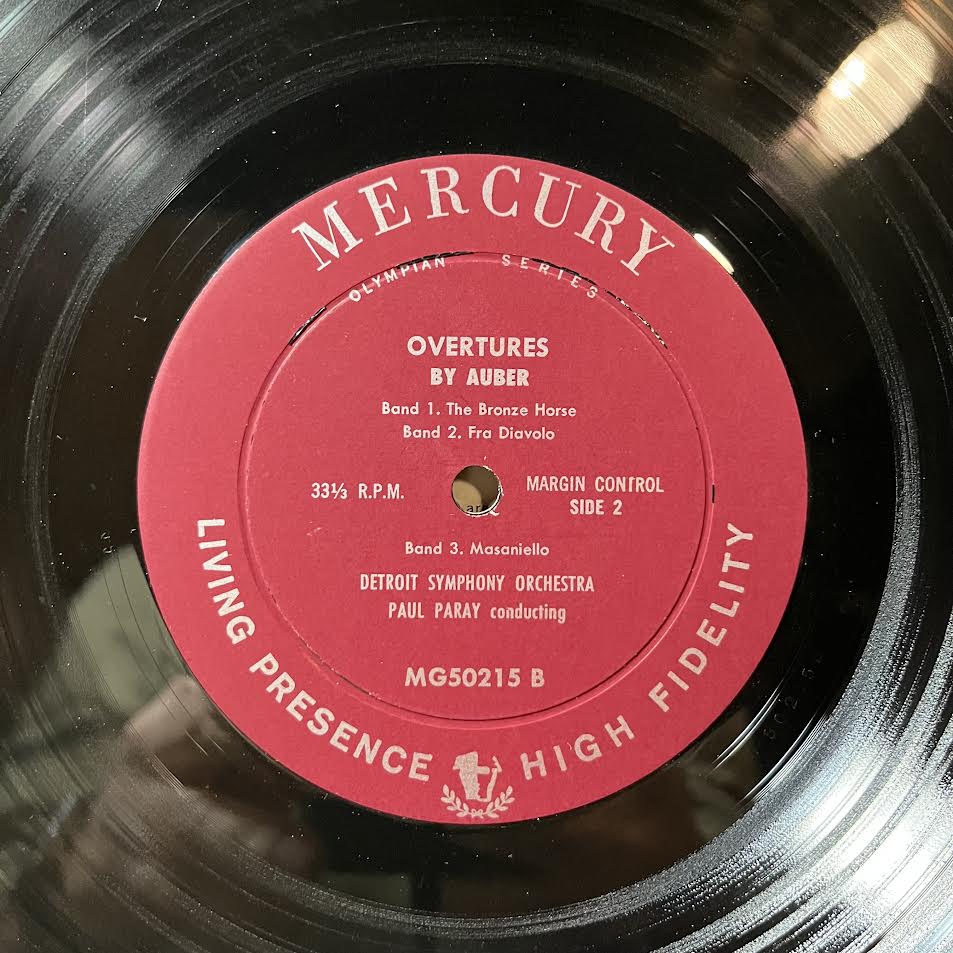 Overtures By Offenbach & Auber (VINYL) | Near Mint (NM or M-) Excellent (EX) - CLASSICAL / USED *NEAR MINT*