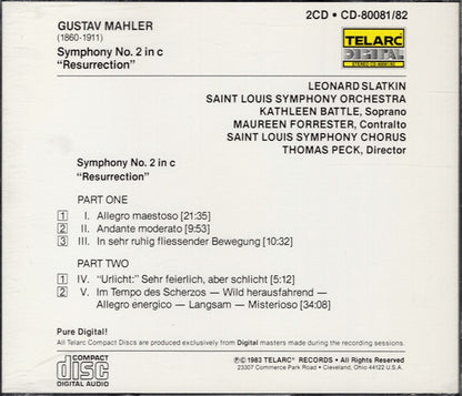 Symphony No. 2 In C Minor, "Resurrection" (2xCD) | Near Mint (NM or M-) Near Mint (NM or M-) - CLASSICAL / USED *NEAR MINT*