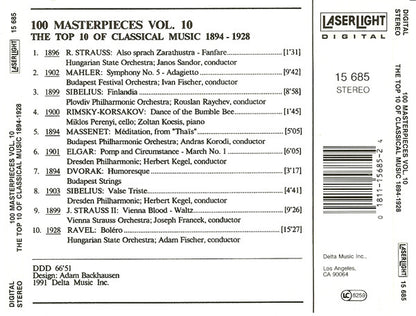 Various - The Top 100 Masterpieces Of Classical Music: 1685-1928 *10XCD BOX* | Near Mint (NM) Near Mint (NM) - CLASSICAL / USED *NEAR MINT*