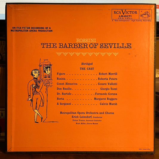 Gioacchino Rossini The Barber Of Seville 2xLP BOX Near Mint (NM or M-) Near Mint (NM or M-)