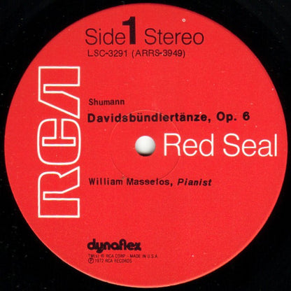 William Masselos - Davidsbündlertänze / Sonata No. 1 In C, Op. 1 | Near Mint (NM) Excellent (EX) - CLASSICAL / USED *NEAR MINT*